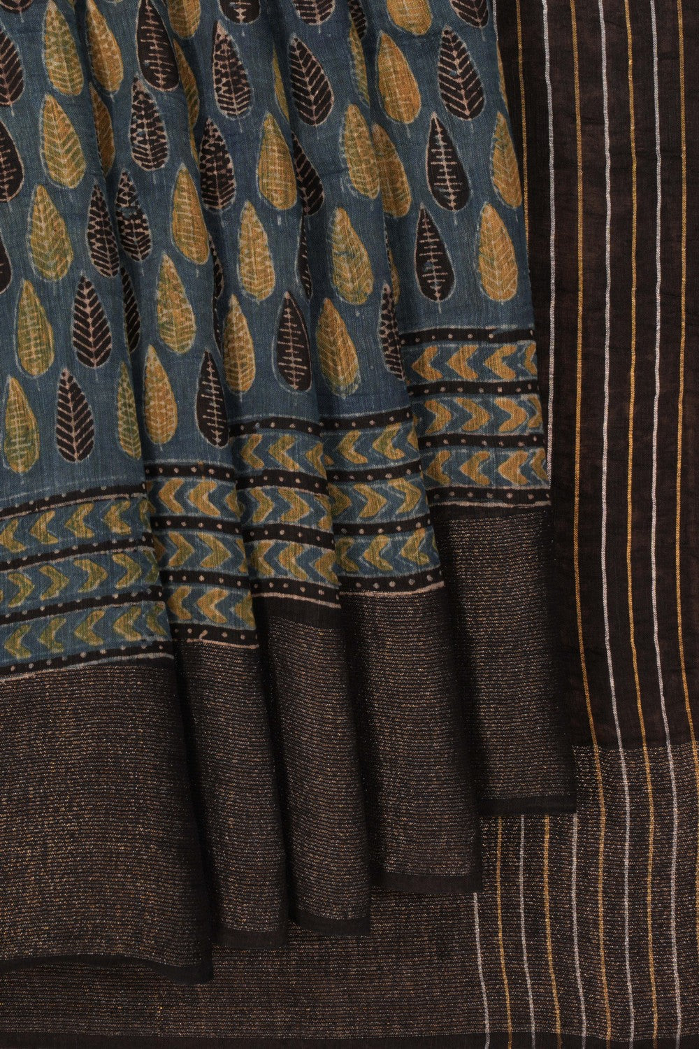 Image of Ajrakh Printed Saree